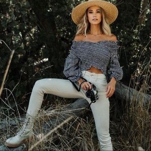 Zara bloggers fave smocked crop top